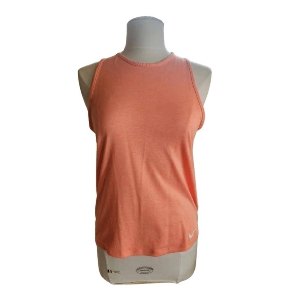 💚 Nike Dri Fit Orange Athletic Crew Neck Tank